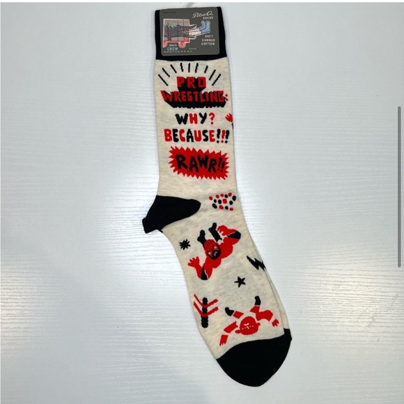 Blue Q Pro Wrestling Crew Socks NWT - Picture 4 of 11
